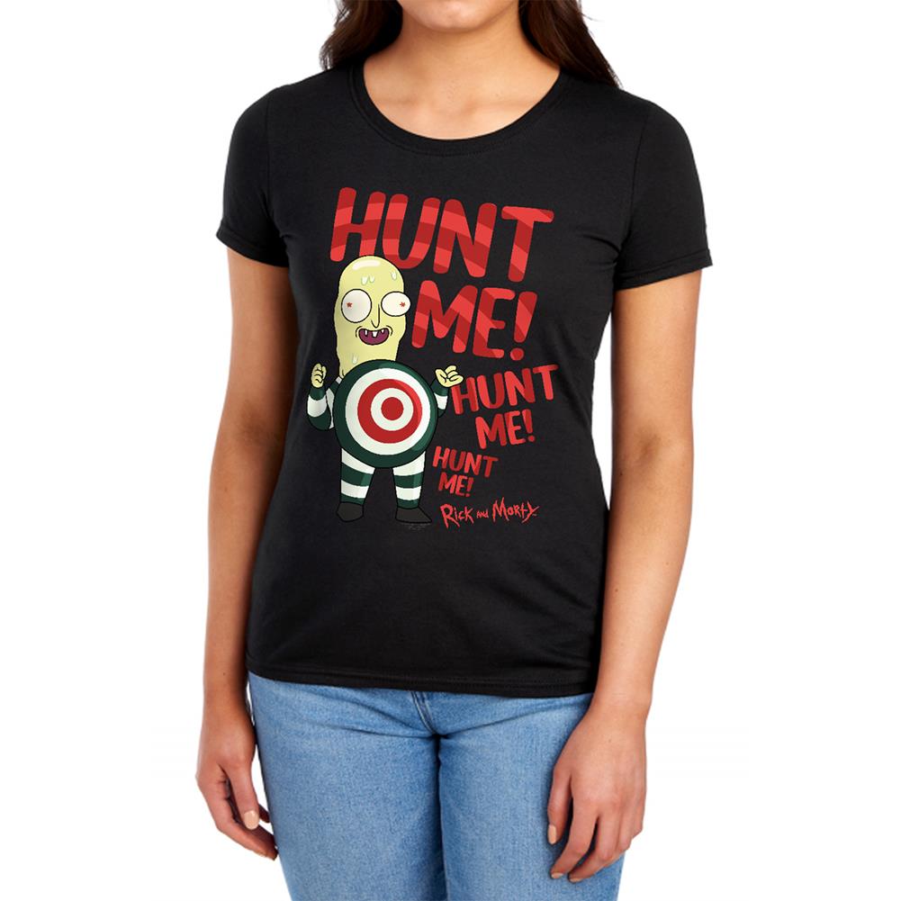 Rick And Morty Hunt Me Women's 18/1 Cotton Short-Sleeve T-Shirt