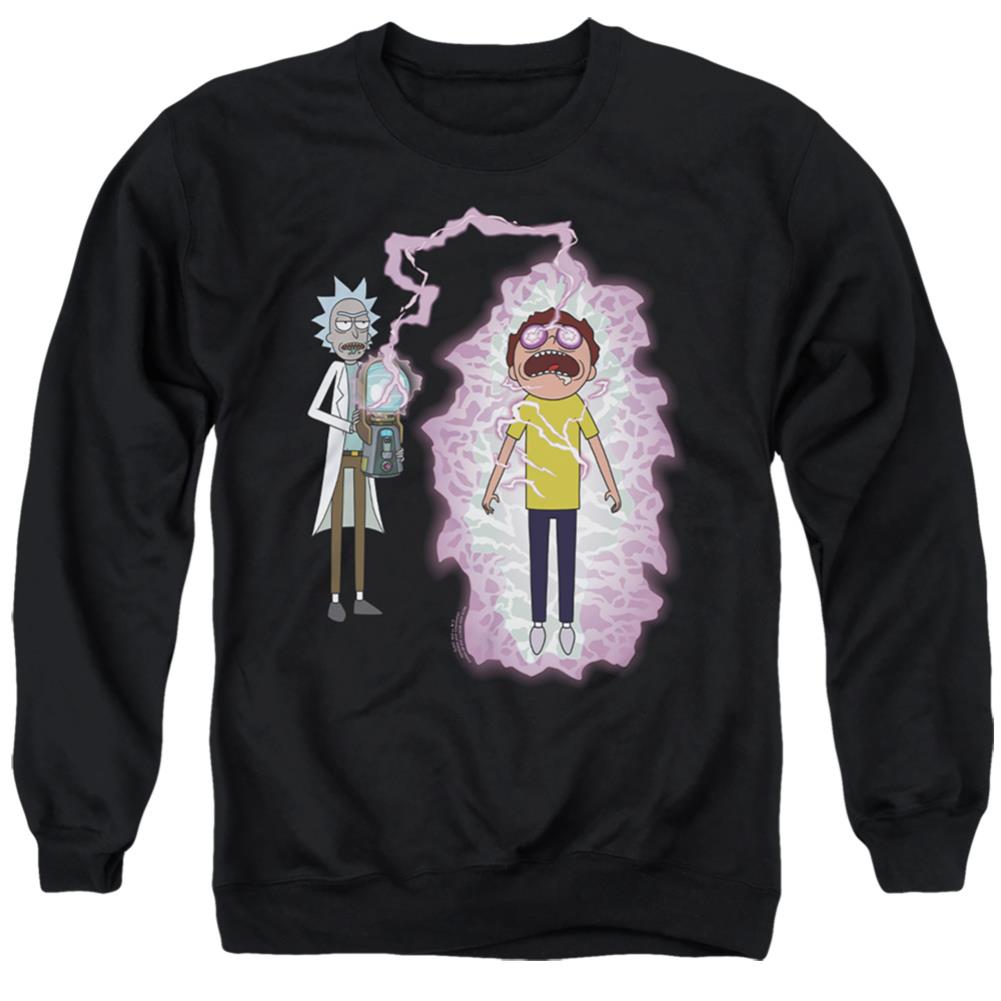 Rick And Morty Morty Reboot Men's Crewneck 50 50 Poly Long-Sleeve T-Shirt