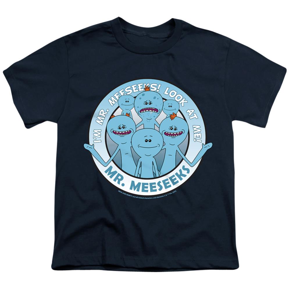 Rick And Morty Mr Meeseeks Youth 18/1 100% Cotton Short-Sleeve T-Shirt