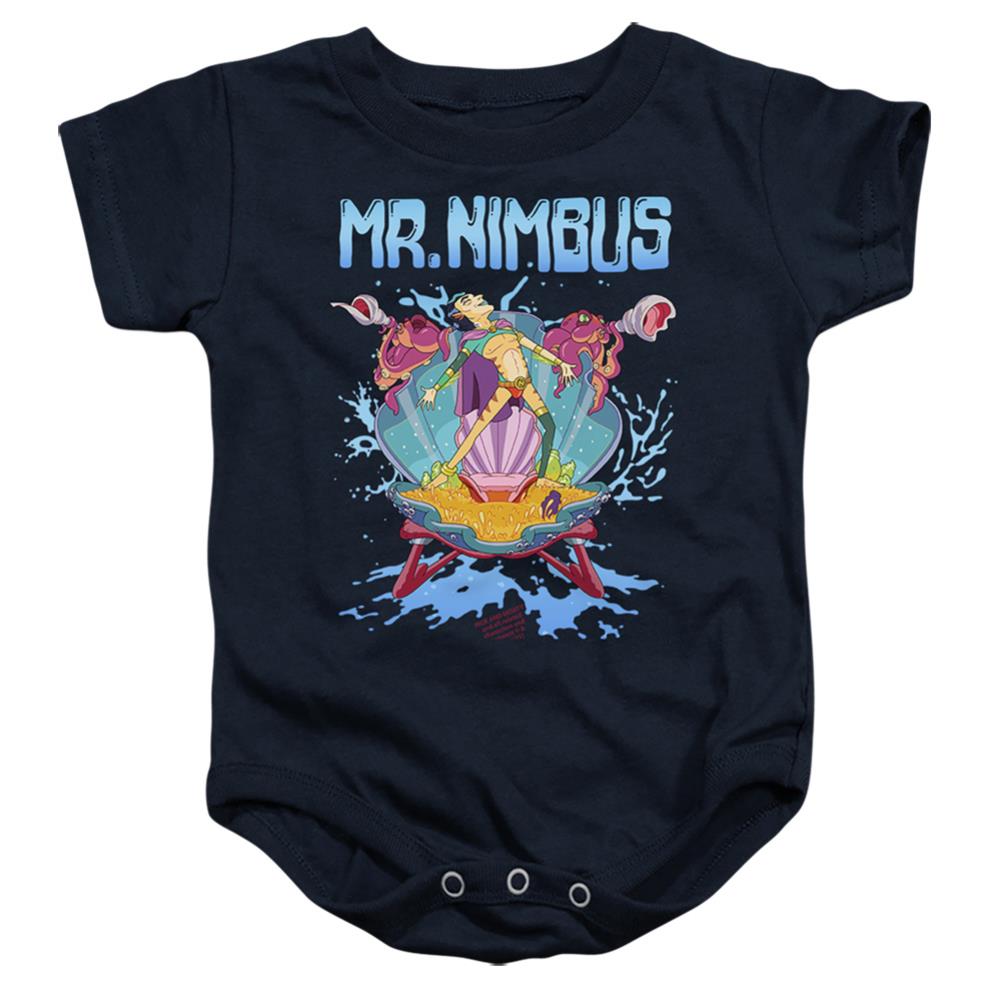 Rick And Morty Mr. Nimbus Design Infant's Cotton SS Snapsuit