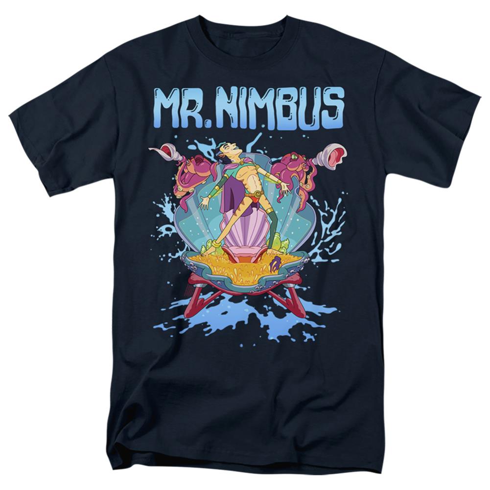 Rick And Morty Mr. Nimbus Design Men's 18/1 Cotton Short-Sleeve T-Shirt