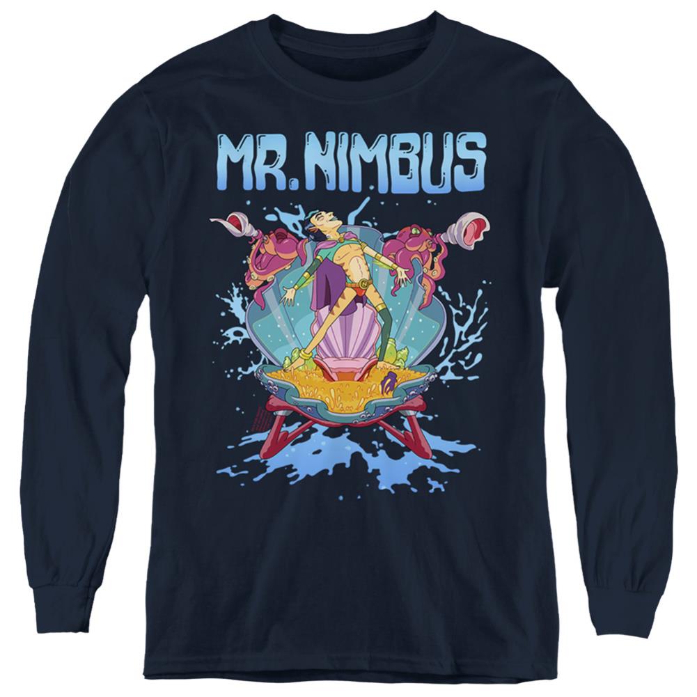 Rick And Morty Mr. Nimbus Design Youth Long-Sleeve T-Shirt