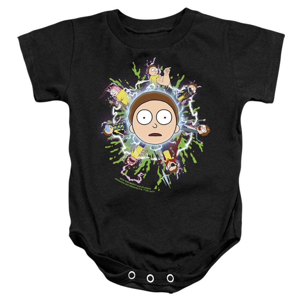 Rick And Morty Multiple Morty Infant's Cotton SS Snapsuit
