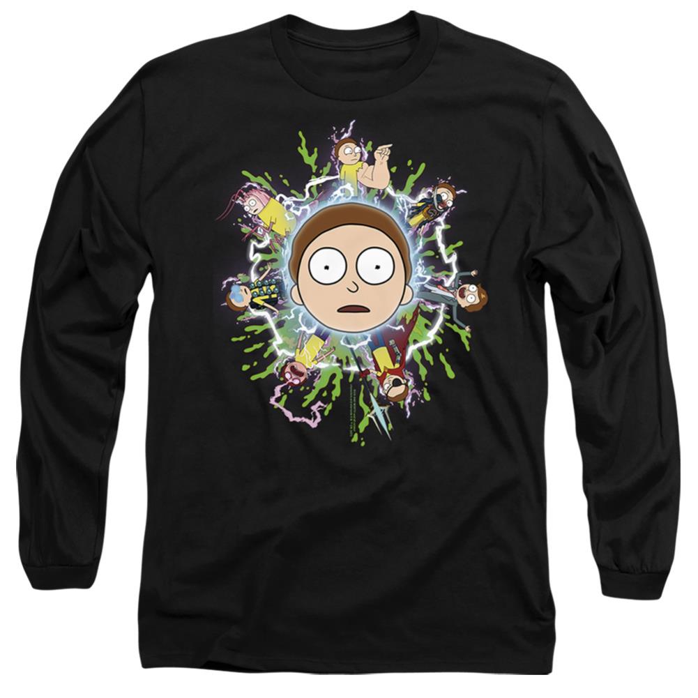 Rick And Morty Multiple Morty Men's 18/1 Cotton Long-Sleeve T-Shirt
