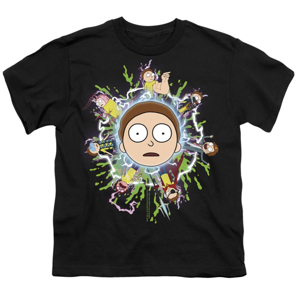 Rick And Morty Multiple Morty Youth 18/1 100% Cotton Short-Sleeve T-Shirt