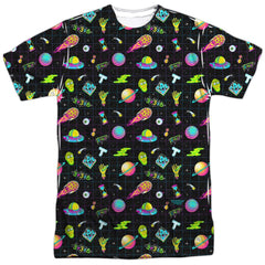 Rick And Morty Opening Icons Men's Regular Fit Polyester Short-Sleeve T-Shirt