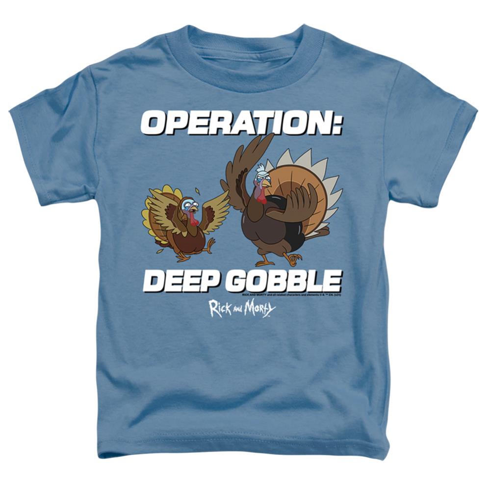 Rick And Morty Operation Deep Gobble Toddler 18/1 Cotton Short-Sleeve T-Shirt