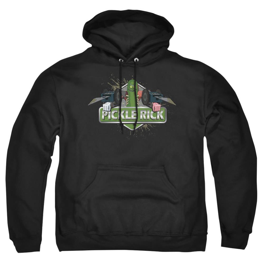 Rick And Morty Pickle Rick Men's Pull-Over 75 25 Poly Hoodie