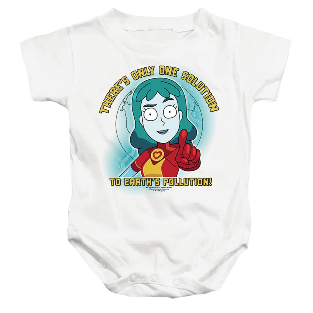 Rick And Morty Planetina Infant's Cotton SS Snapsuit