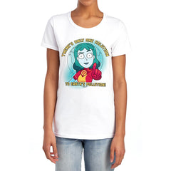 Rick And Morty Planetina Women's 18/1 Cotton Short-Sleeve T-Shirt
