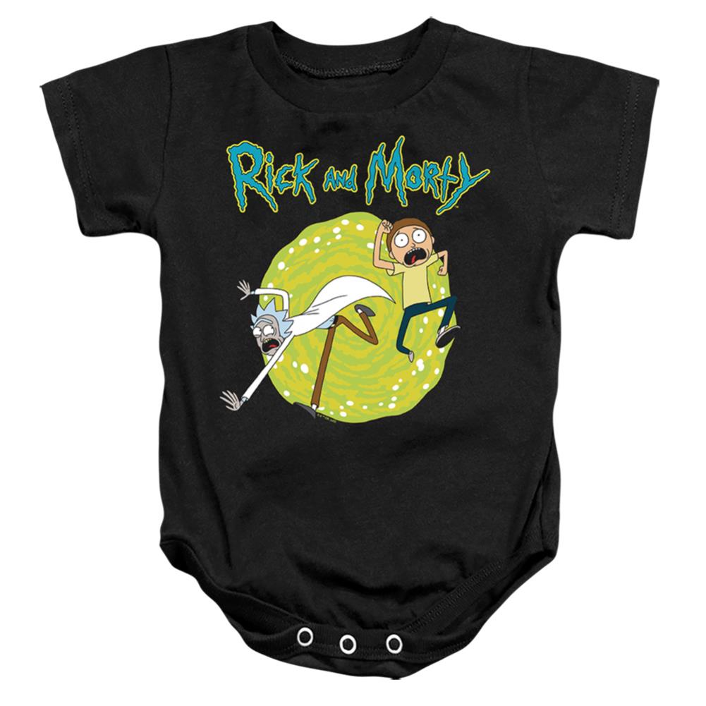 Rick And Morty Portal Infant's Cotton SS Snapsuit