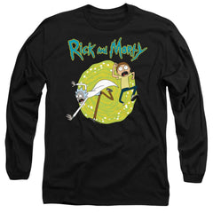 Rick And Morty Portal Men's 18/1 Cotton Long-Sleeve T-Shirt
