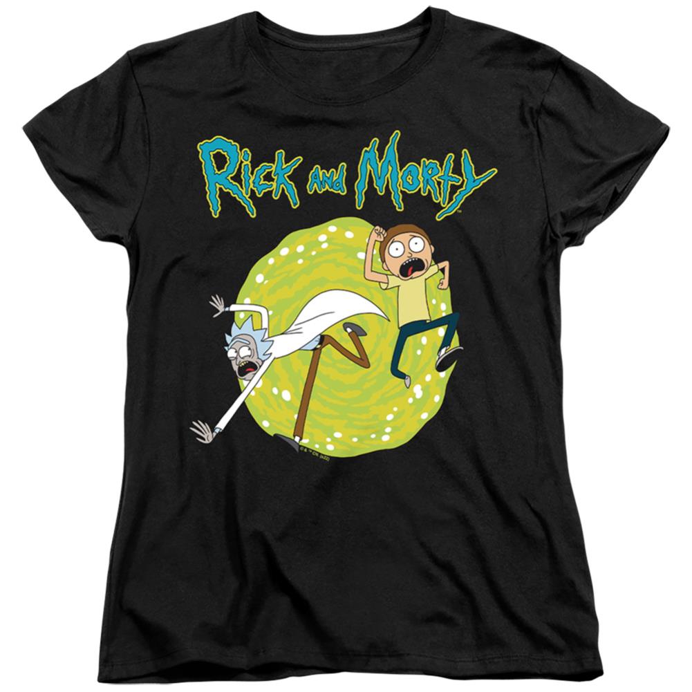 Rick And Morty Portal Women's 18/1 Cotton Short-Sleeve T-Shirt