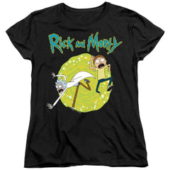 Rick And Morty Portal Women's 18/1 Cotton Short-Sleeve T-Shirt