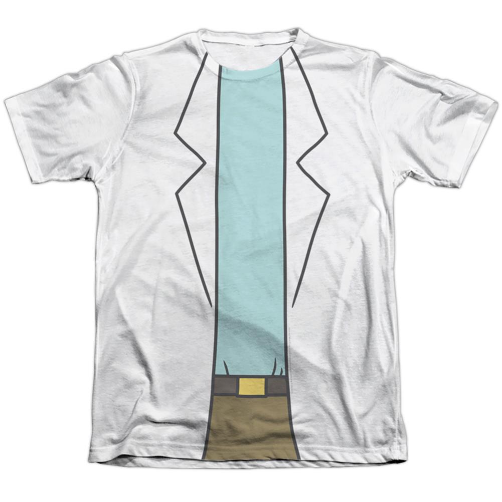 Rick And Morty Rick Lab Coat Men's Regular Fit Poly Cotton Short-Sleeve T-Shirt