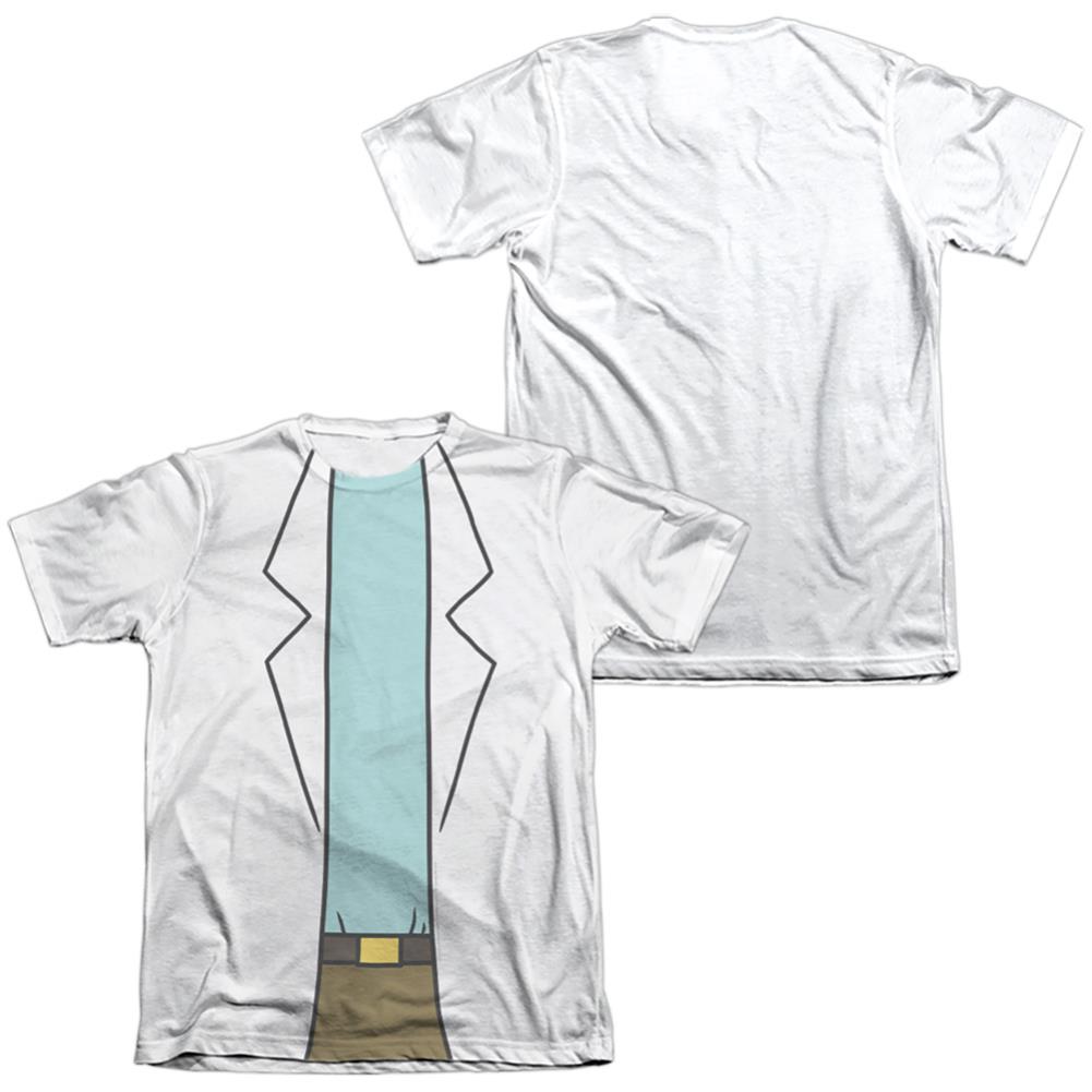 Rick And Morty Rick Lab Coat Men's Regular Fit Poly Cotton Short-Sleeve T-Shirt