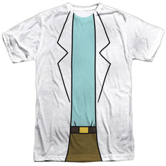 Rick And Morty Rick Lab Coat Men's Regular Fit Polyester Short-Sleeve T-Shirt