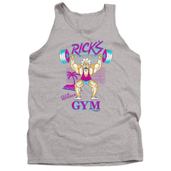 Rick And Morty Rick's Gym Men's 18/1 Cotton Tank Top