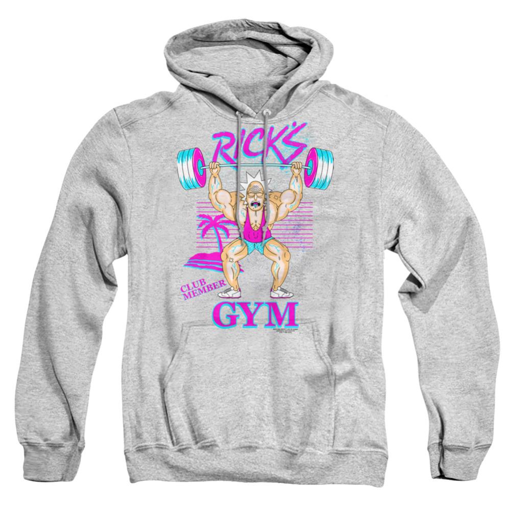 Rick And Morty Rick's Gym Men's Pull-Over 75 25 Poly Hoodie