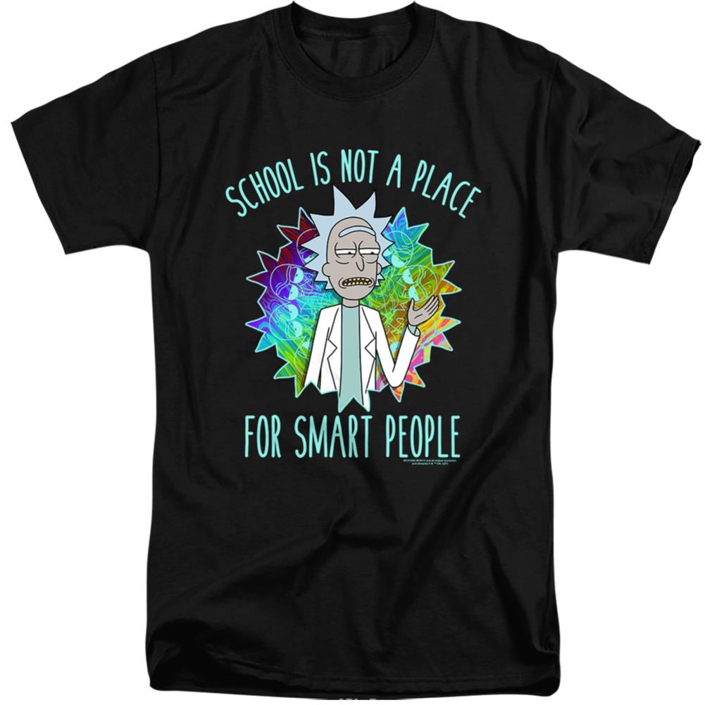 Rick And Morty School Men's 18/1 Tall Cotton Short-Sleeve T-Shirt