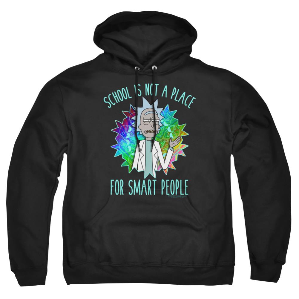 Rick And Morty School Men's Pull-Over 75 25 Poly Hoodie