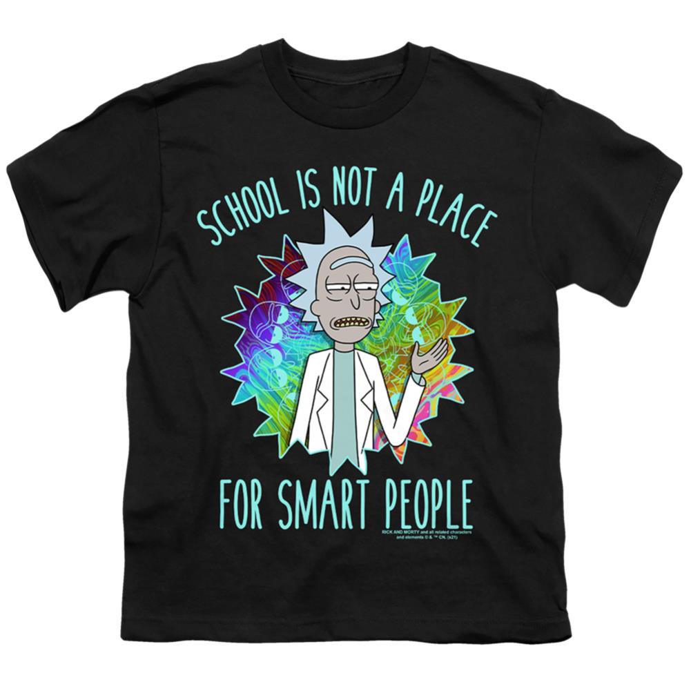 Rick And Morty School Youth 18/1 100% Cotton Short-Sleeve T-Shirt