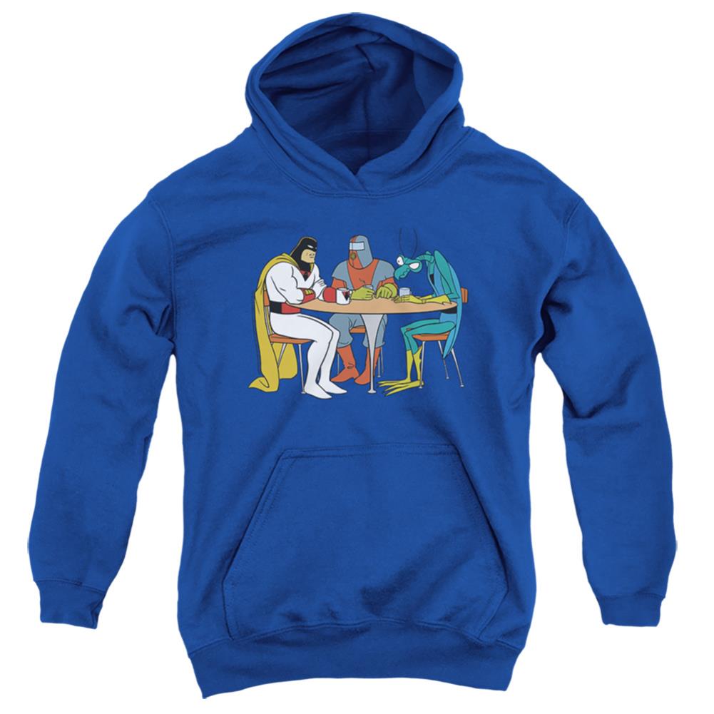 Rick And Morty Space Ghost Coast To Coast Brak & Zorak Youth Cotton Poly Pull-Over Hoodie