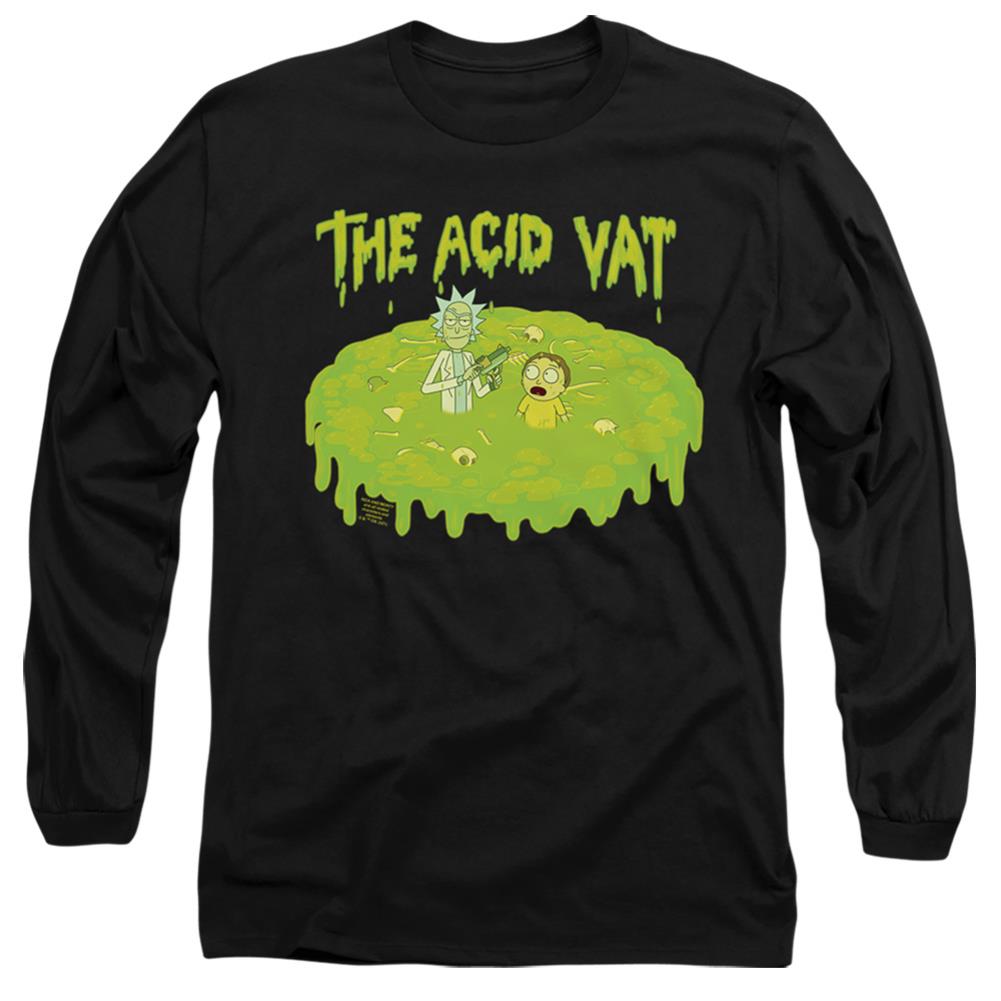 Rick And Morty The Acid Vat Men's 18/1 Cotton Long-Sleeve T-Shirt