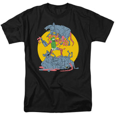 Rick And Morty The Adventures Of Pickle Rick Men's 18/1 Cotton Short-Sleeve T-Shirt