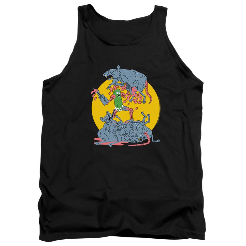 Rick And Morty The Adventures Of Pickle Rick Men's 18/1 Cotton Tank Top