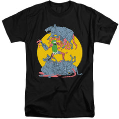 Rick And Morty The Adventures Of Pickle Rick Men's 18/1 Tall Cotton Short-Sleeve T-Shirt