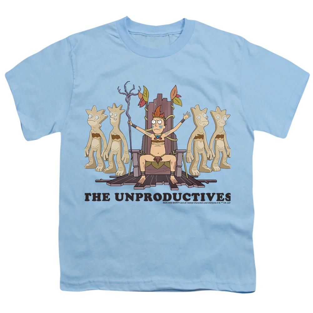 Rick And Morty The Unproductives Youth 18/1 100% Cotton Short-Sleeve T-Shirt