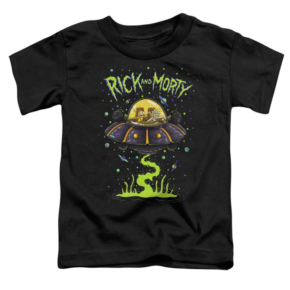 Rick And Morty UFO Toddler 18/1 Cotton Short-Sleeve T-Shirt