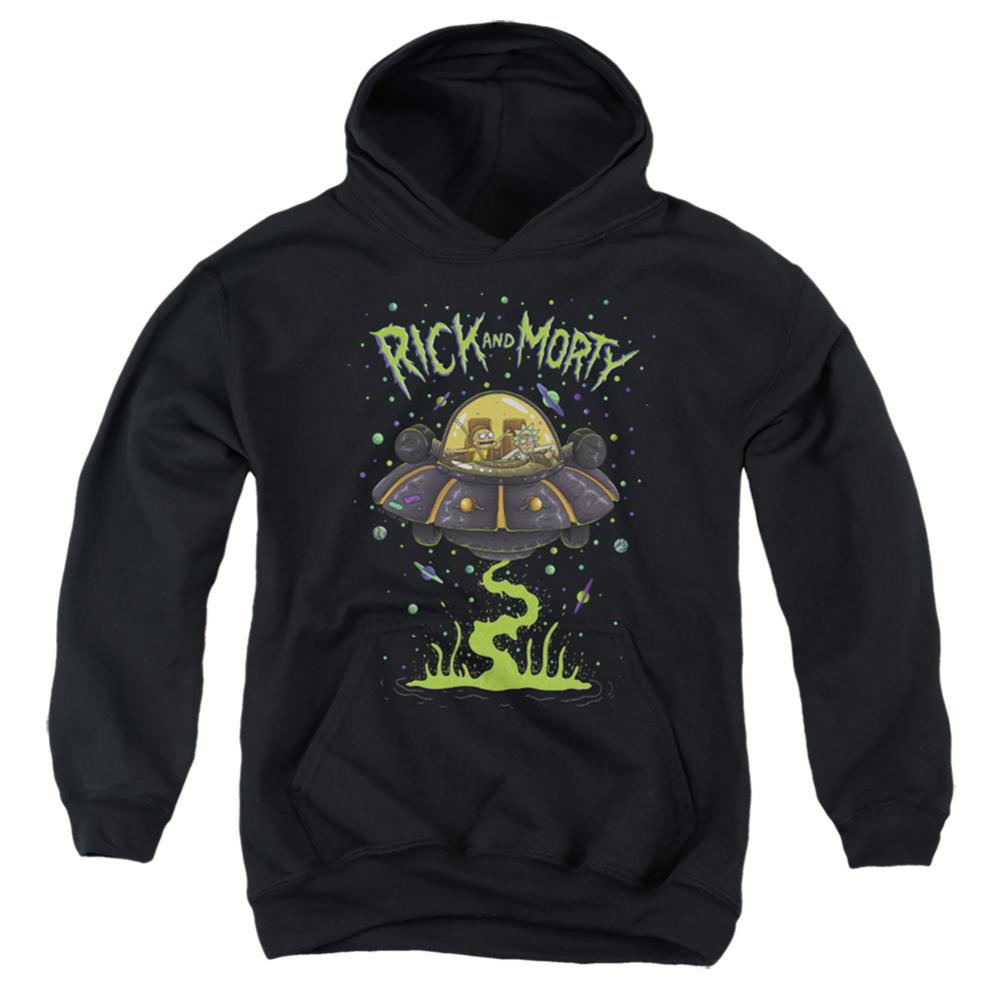 Rick And Morty UFO Youth Cotton Poly Pull-Over Hoodie