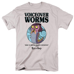 Rick And Morty Voiceover Worms Men's 18/1 Cotton Short-Sleeve T-Shirt