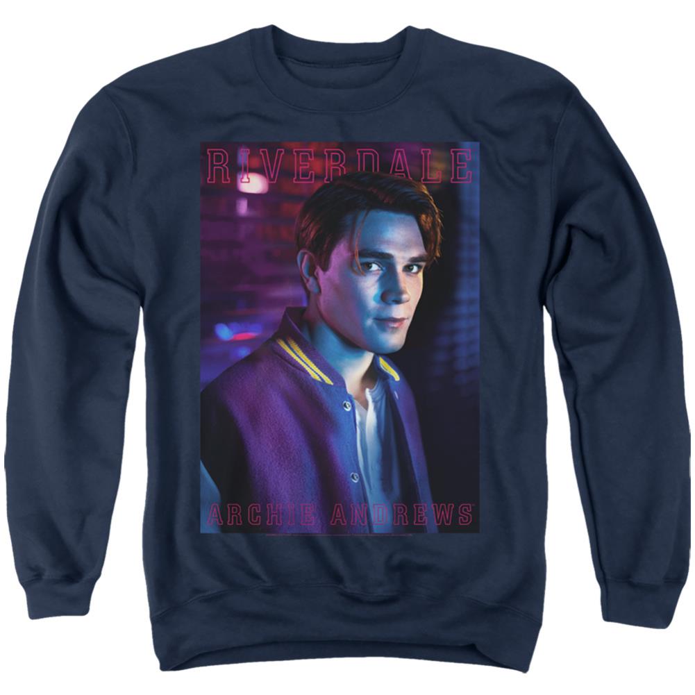 Riverdale Archie Andrews Men's Crewneck 50 50 Poly Long-Sleeve T-Shirt