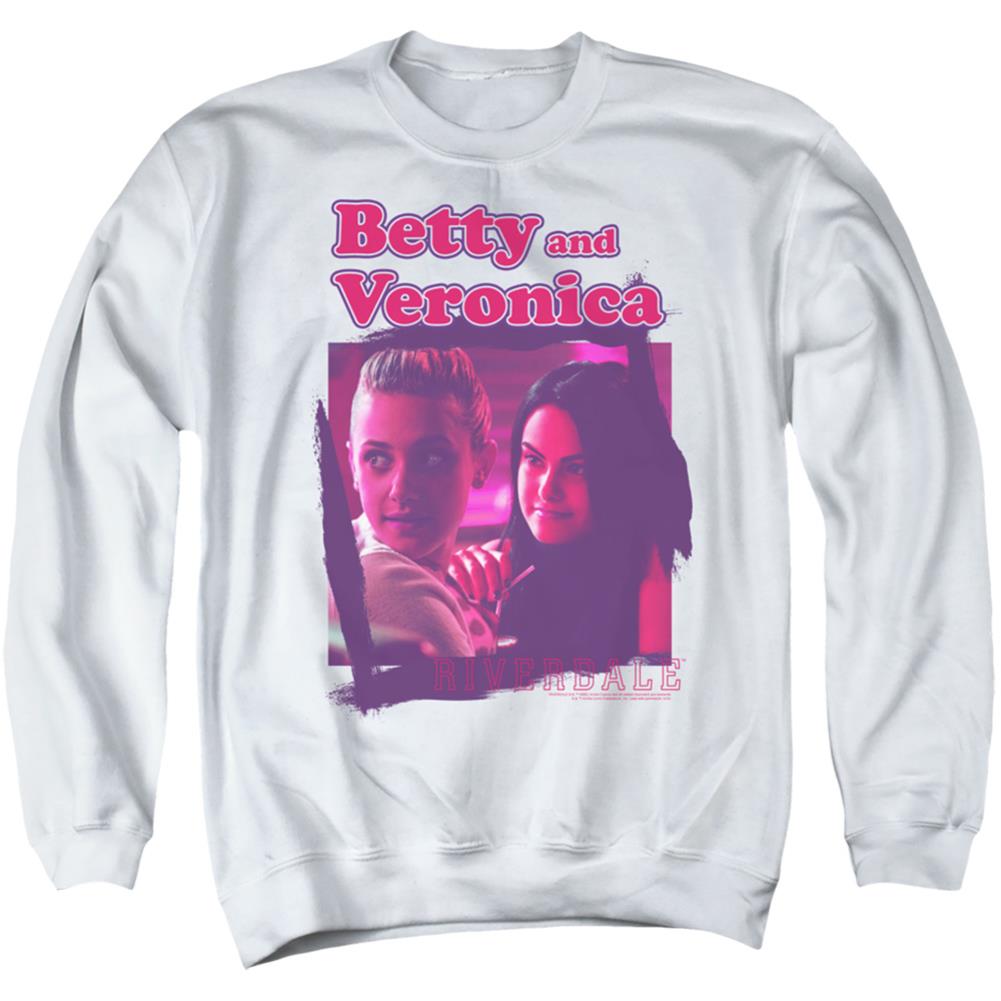 Riverdale Betty And Veronica Men's Crewneck 50 50 Poly Long-Sleeve T-Shirt