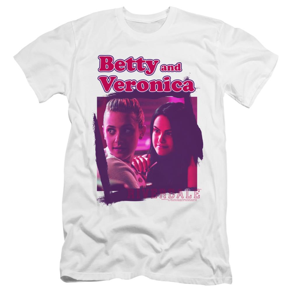 Riverdale Betty And Veronica Men's Ultra-Soft 30/1 Cotton Slim Short-Sleeve T-Shirt