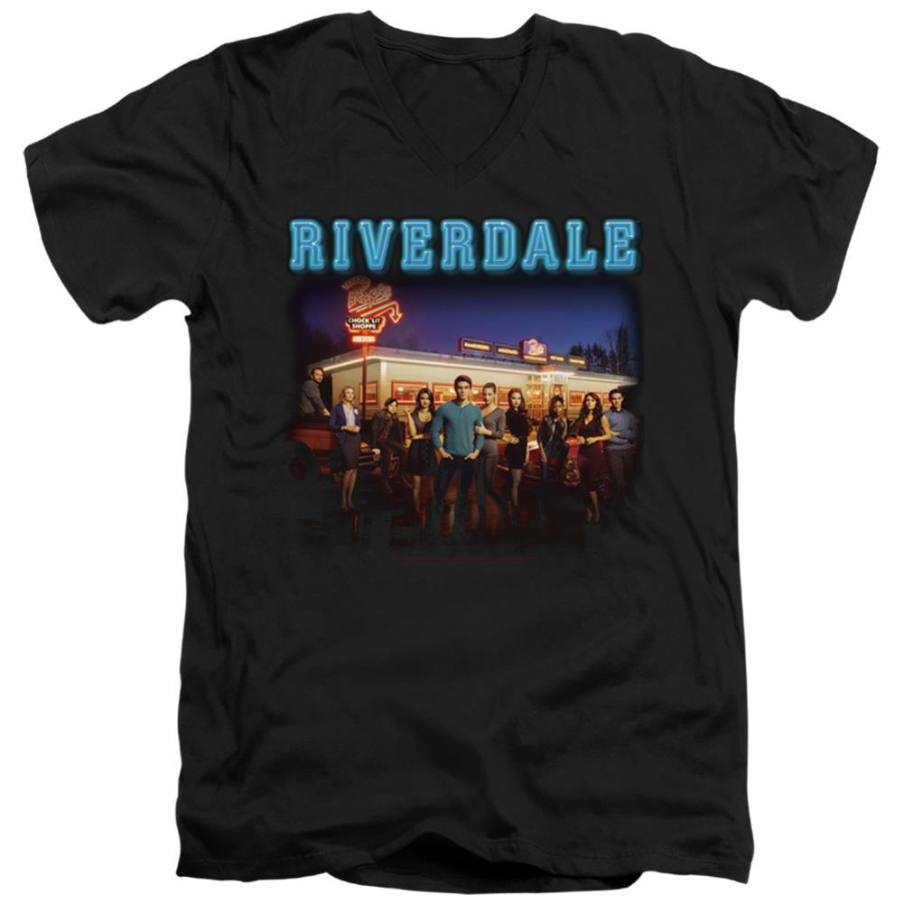 Riverdale Up At Pop's Men's 30/1 Cotton Slim V-Neck T-Shirt