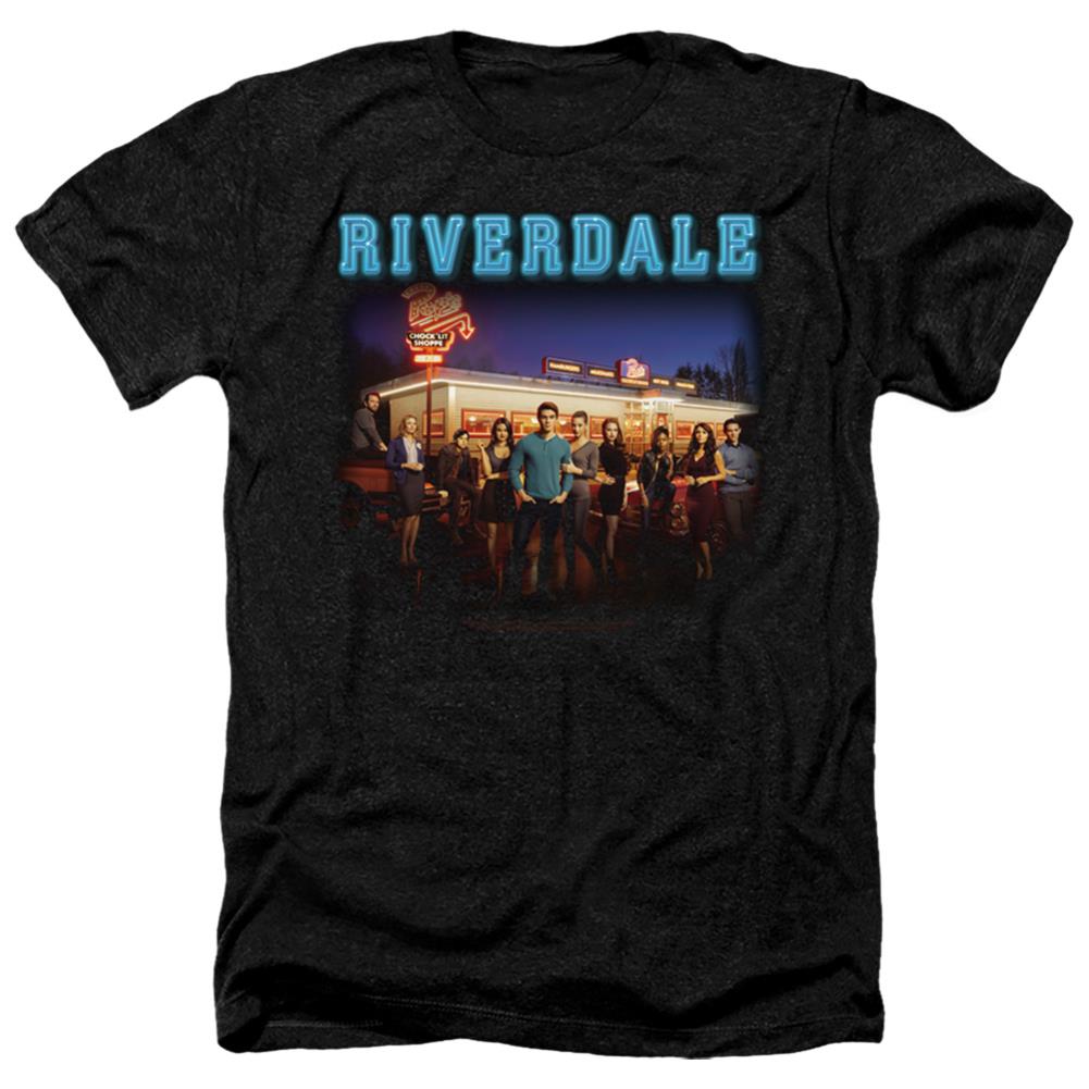 Riverdale Up At Pop's Men's 30/1 Heather 60 40 Poly Short-Sleeve T-Shirt