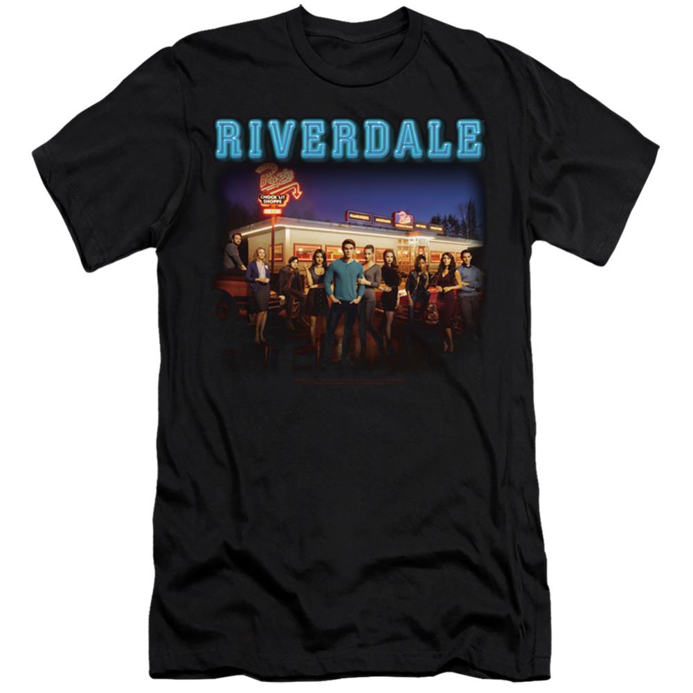 Riverdale Up At Pop's Men's Ultra-Soft 30/1 Cotton Slim Short-Sleeve T-Shirt