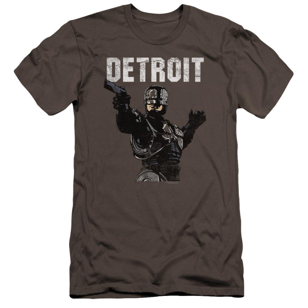 Robocop Detroit Men's Ultra-Soft 30/1 Cotton Slim Short-Sleeve T-Shirt