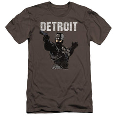 Robocop Detroit Men's Ultra-Soft 30/1 Cotton Slim Short-Sleeve T-Shirt