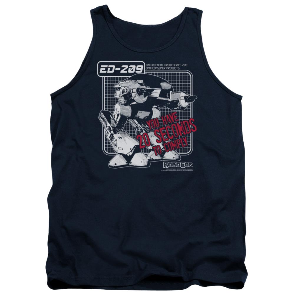 Robocop Ed 209 Men's 18/1 Cotton Tank Top