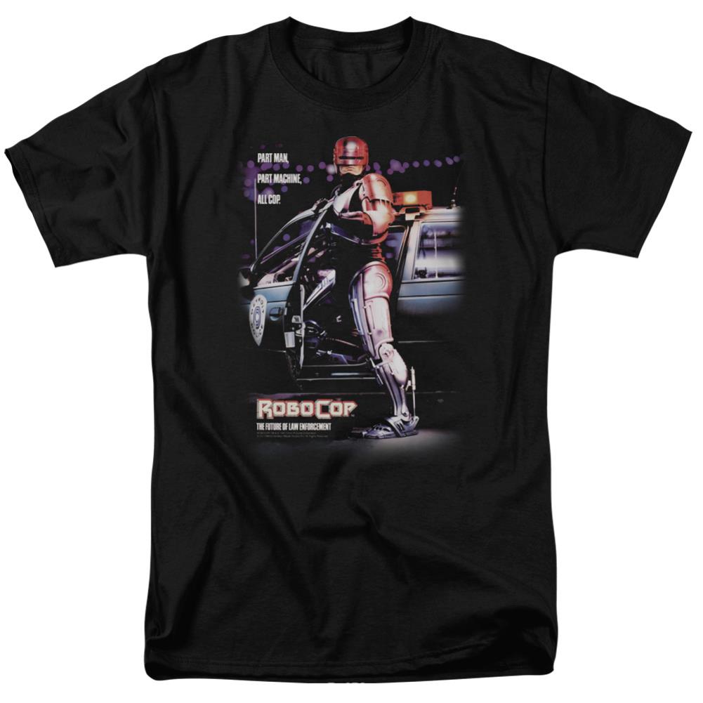 Robocop Poster Men's 18/1 Cotton Short-Sleeve T-Shirt
