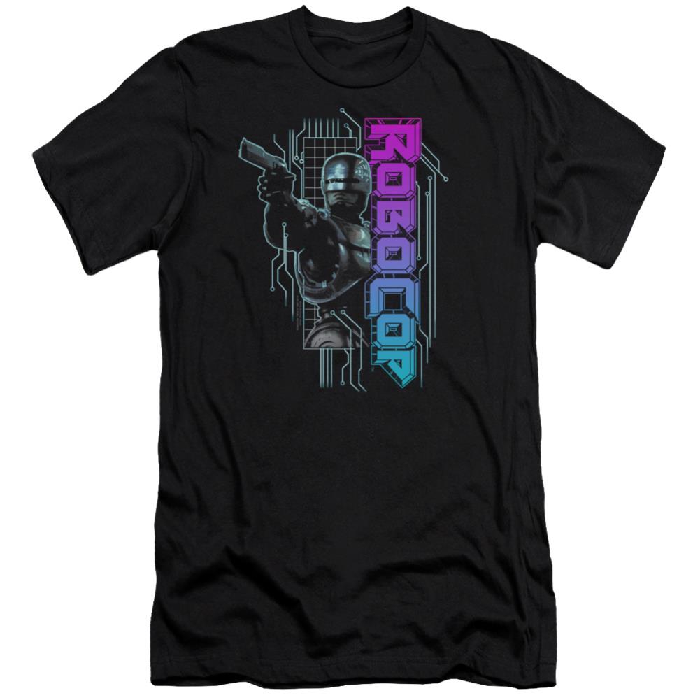 Robocop Robo Neon Men's Ultra-Soft 30/1 Cotton Slim Short-Sleeve T-Shirt
