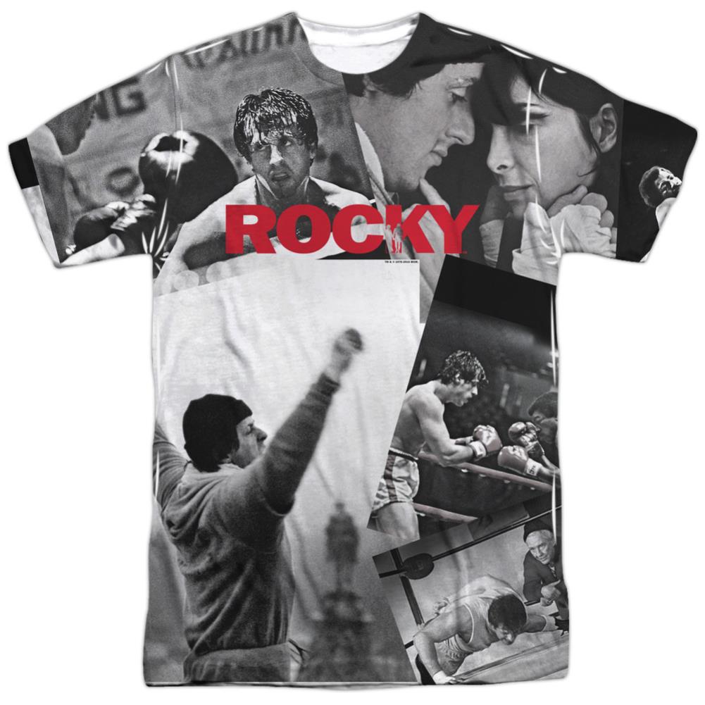 Rocky 40th Anniversay Collage Men's Regular Fit Polyester Short-Sleeve T-Shirt