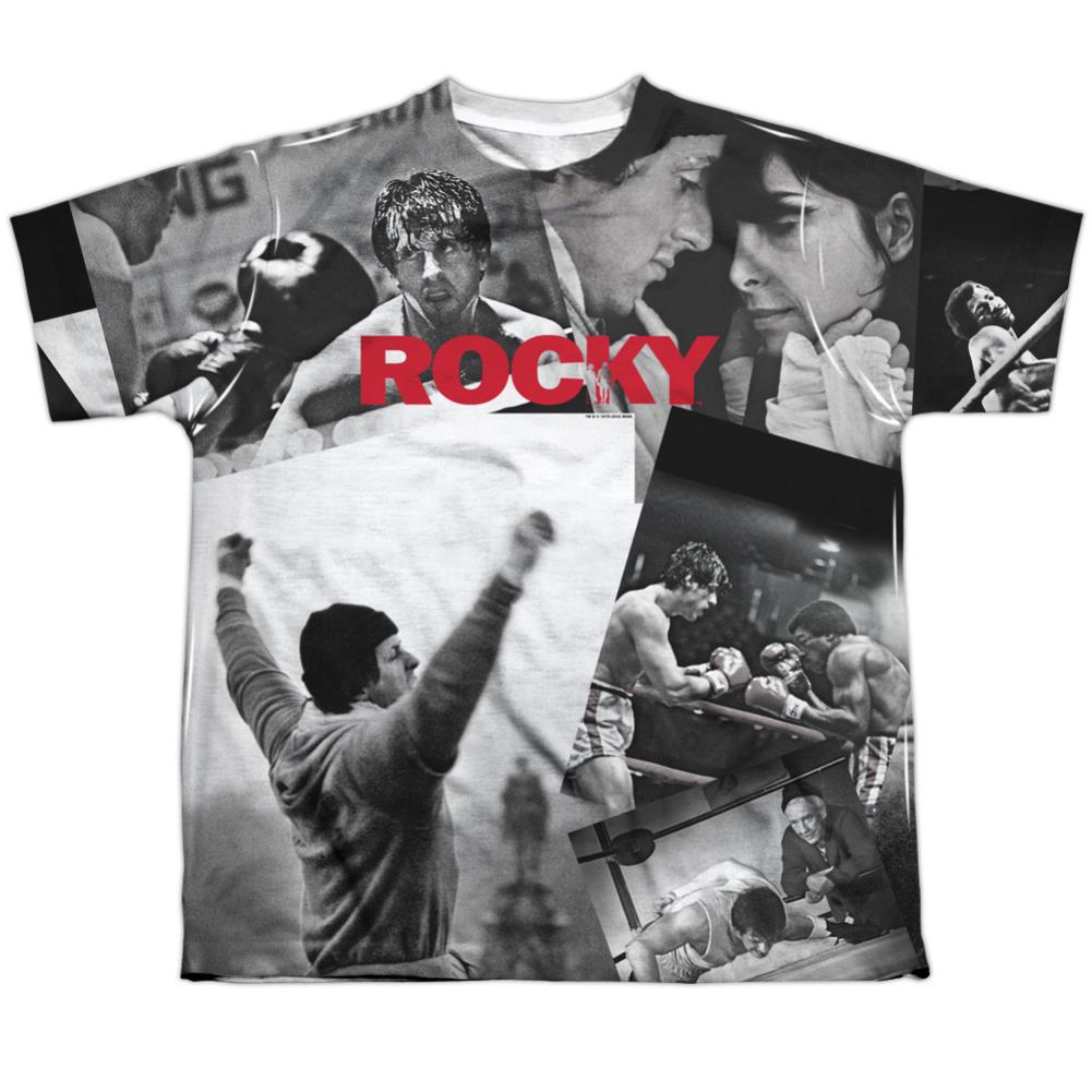 Rocky 40th Anniversay Collage Youth Regular Fit Poly Short-Sleeve T-Shirt