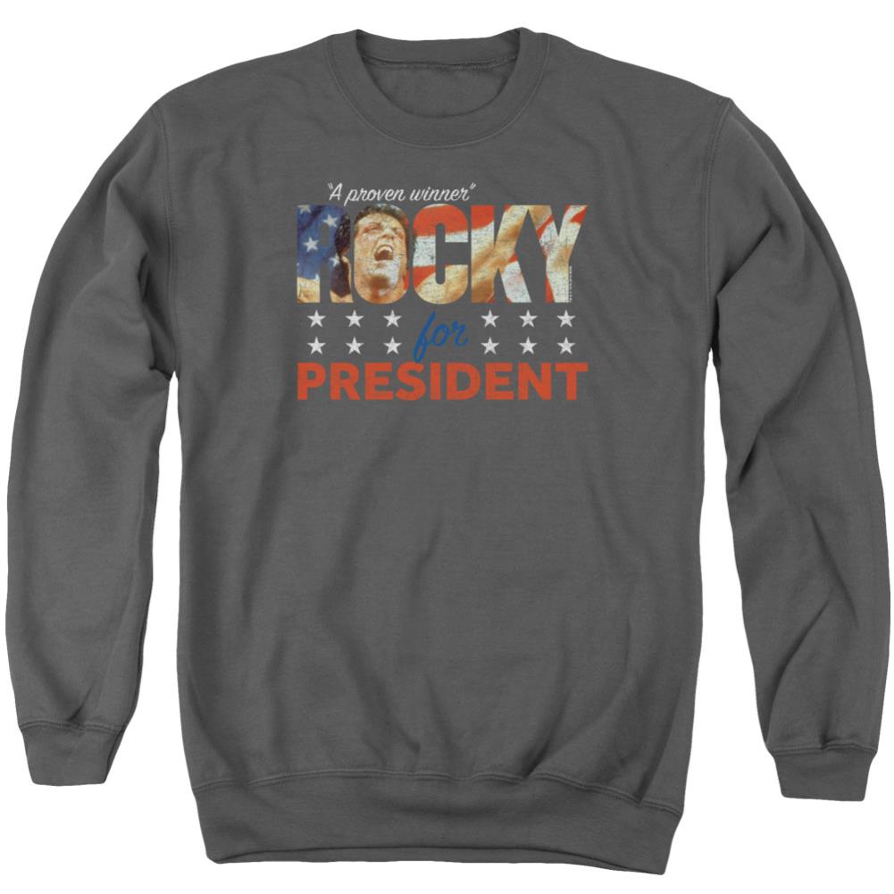 Rocky A Proven Winner Men's Crewneck 50 50 Poly Long-Sleeve T-Shirt