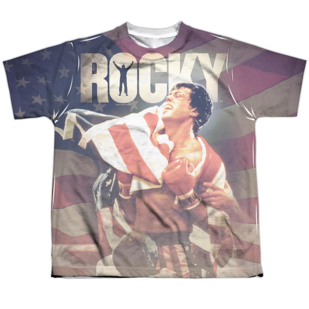 Rocky American Dreams Youth Regular Fit Poly Short-Sleeve T-Shirt